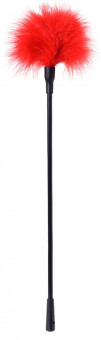 Щекоталка с красным пушком на конце