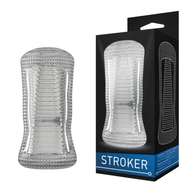 Прозрачный двухсторонний мастурбатор STROKER №1 Прозрачный двухсторонний мастурбатор STROKER №1