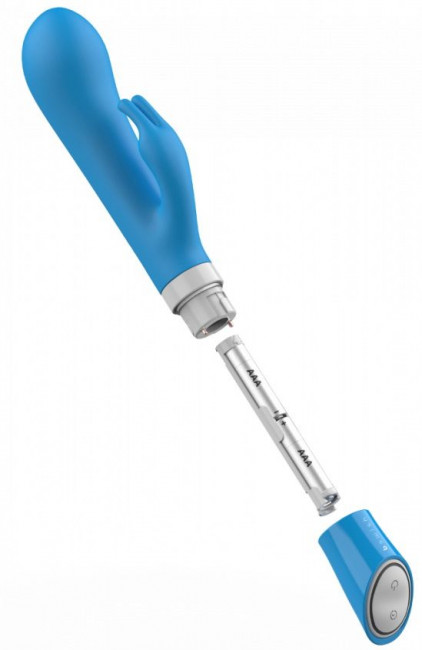 Голубой вибратор-кролик Bwild Deluxe Bunny - 19,3 см. Голубой вибратор-кролик Bwild Deluxe Bunny - 19,3 см.
