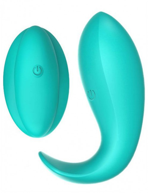 Зеленая вагинальная вибропробка для ношения Ava с пультом ДУ Зеленая вагинальная вибропробка для ношения Ava с пультом ДУ