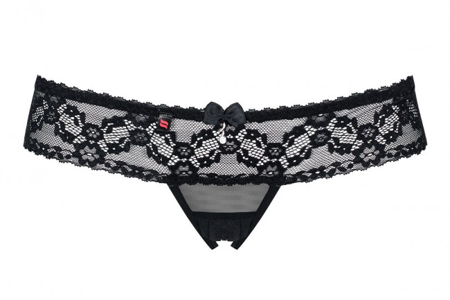 Трусики с кружевным пояском и интимным доступом Трусики с кружевным пояском и интимным доступом