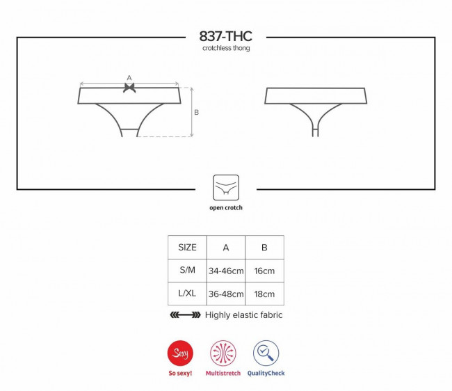 Трусики с кружевным пояском и интимным доступом Трусики с кружевным пояском и интимным доступом