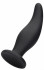 Черная анальная пробка Curve Butt Plug - 11,4 см.