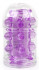 Фиолетовая насадка на фаллос с шипами и бусинами - 7 см. Фиолетовая насадка на фаллос с шипами и бусинами - 7 см.