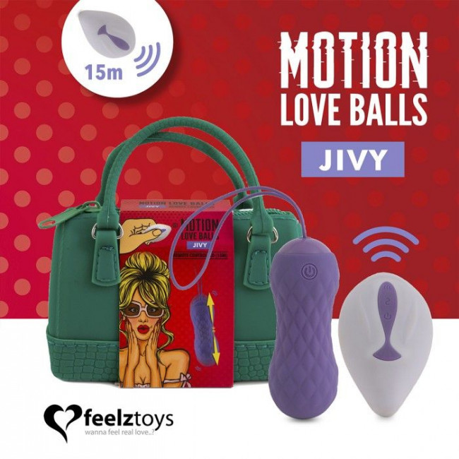 Фиолетовые вагинальные шарики Remote Controlled Motion Love Balls Jivy Фиолетовые вагинальные шарики Remote Controlled Motion Love Balls Jivy