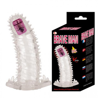 Насадка-удлинитель с пупырышками, усиками и вибропулькой