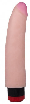 Реалистичный вибратор со встроенным пультом - 18 см.