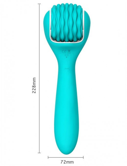 Зеленый вибратор-массажёр Rock - 22,8 см. Зеленый вибратор-массажёр Rock - 22,8 см.