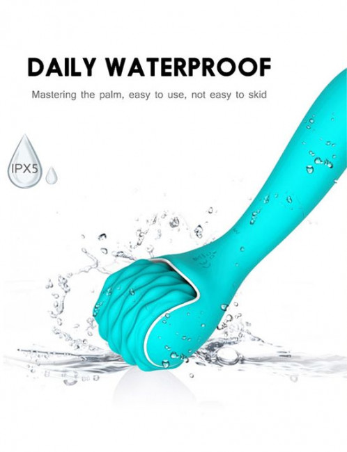 Зеленый вибратор-массажёр Rock - 22,8 см. Зеленый вибратор-массажёр Rock - 22,8 см.