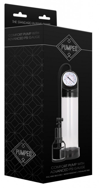 Прозрачная вакуумная помпа с манометром Comfort Pump With Advanced PSI Gaug Прозрачная вакуумная помпа с манометром Comfort Pump With Advanced PSI Gaug