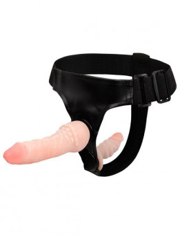 Страпон с дополнительным фаллоимитатором Modern Ultraskin - 16,5 см.