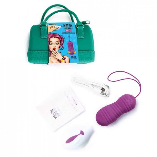 Фиолетовые вагинальные шарики с вращением бусин Remote Controlled Motion Love Balls Foxy Фиолетовые вагинальные шарики с вращением бусин Remote Controlled Motion Love Balls Foxy