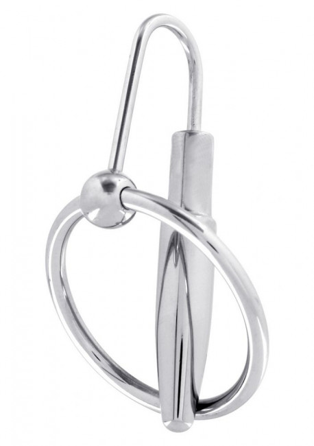 Эрекционное кольцо с катетером Penisplug W Glansring 