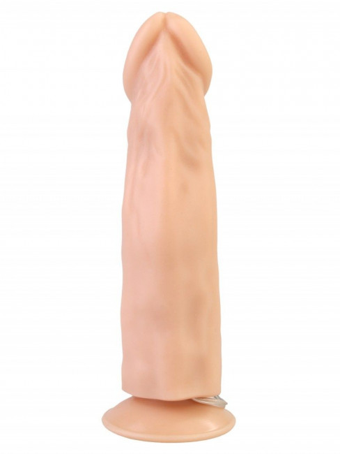 Реалистичный вибратор с присоской и выносным пультом №27 - 19,5 см. Реалистичный вибратор с присоской и выносным пультом №27 - 19,5 см.