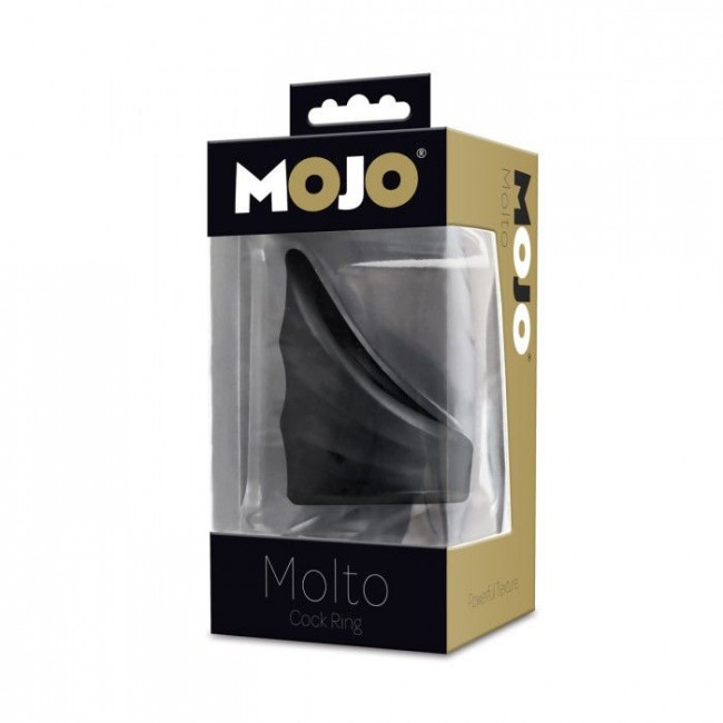 Черное эрекционное кольцо Mojo Molto Черное эрекционное кольцо Mojo Molto