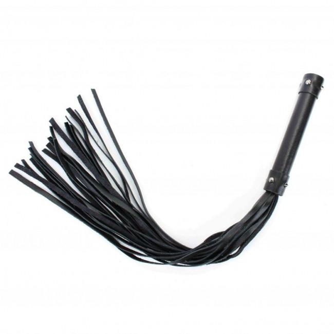 Черная длинная плеть с шипами - 55 см.