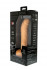Телесный вибратор из силикона с кнопкой в основании ствола PURRFECT SILICONE DELUXE ONE TOUCH 8INCH - 20 см.