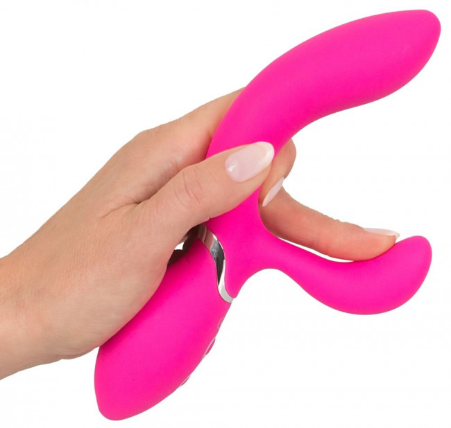 Ярко-розовый вибратор-кролик Bendable Rabbit Vibrator - 19,8 см. Ярко-розовый вибратор-кролик Bendable Rabbit Vibrator - 19,8 см.