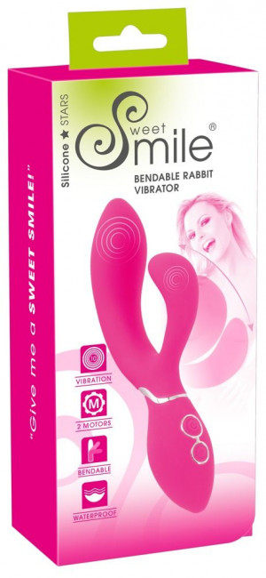 Ярко-розовый вибратор-кролик Bendable Rabbit Vibrator - 19,8 см. Ярко-розовый вибратор-кролик Bendable Rabbit Vibrator - 19,8 см.