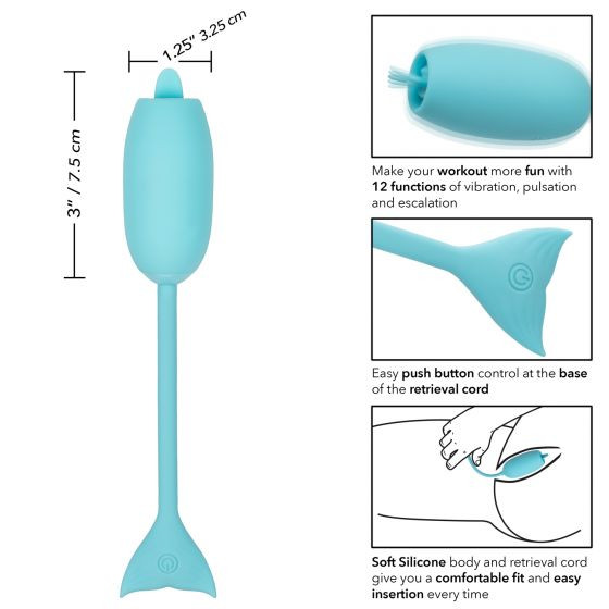 Голубой вибромассажер-яйцо Rechargeable Kegel Teaser Голубой вибромассажер-яйцо Rechargeable Kegel Teaser