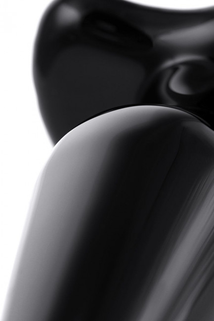 Черная стеклянная анальная втулка - 11 см. Черная стеклянная анальная втулка - 11 см.