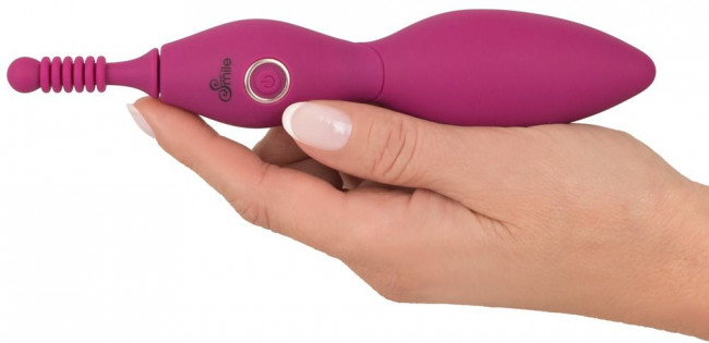 Ярко-розовый клиторальный вибратор с 3 насадками Spot Vibrator with 3 Tips - 17,9 см. Ярко-розовый клиторальный вибратор с 3 насадками Spot Vibrator with 3 Tips - 17,9 см.