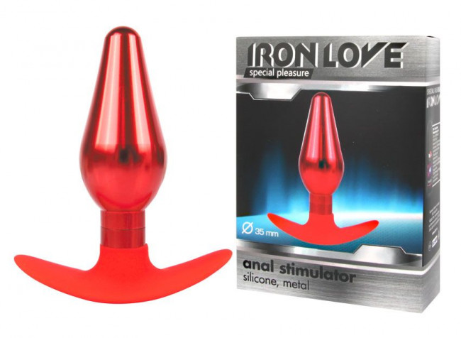 Красная анальная каплевидная втулка - 10,9 см. Красная анальная каплевидная втулка - 10,9 см.