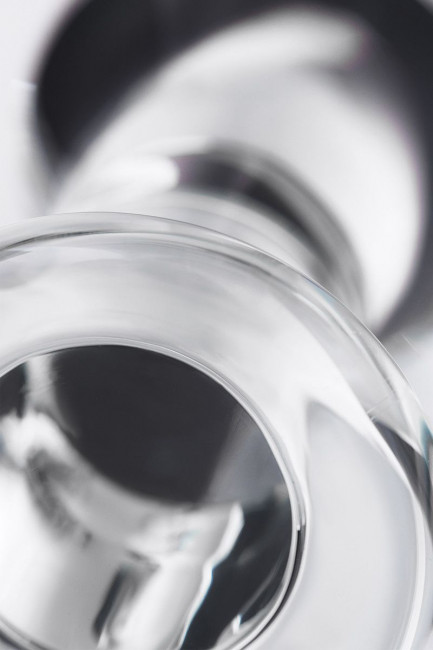 Стеклянная анальная втулка с загнутым кончиком - 14,5 см. Стеклянная анальная втулка с загнутым кончиком - 14,5 см.