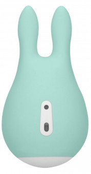 Зеленый клиторальный стимулятор Sugar Bunny - 9,5 см.