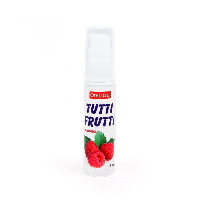 Гель-смазка Tutti-frutti с малиновым вкусом - 30 гр.