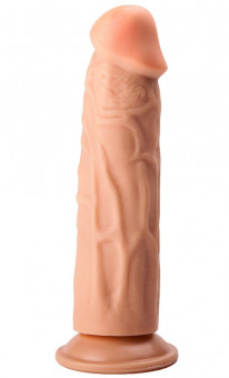 Фаллоимитатор-реалистик без мошонки на присоске - 18,8 см.