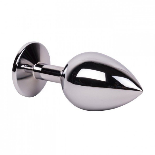 Большой стальной плаг с серым кристаллом Silver Rain - 9,5 см. Большой стальной плаг с серым кристаллом Silver Rain - 9,5 см.