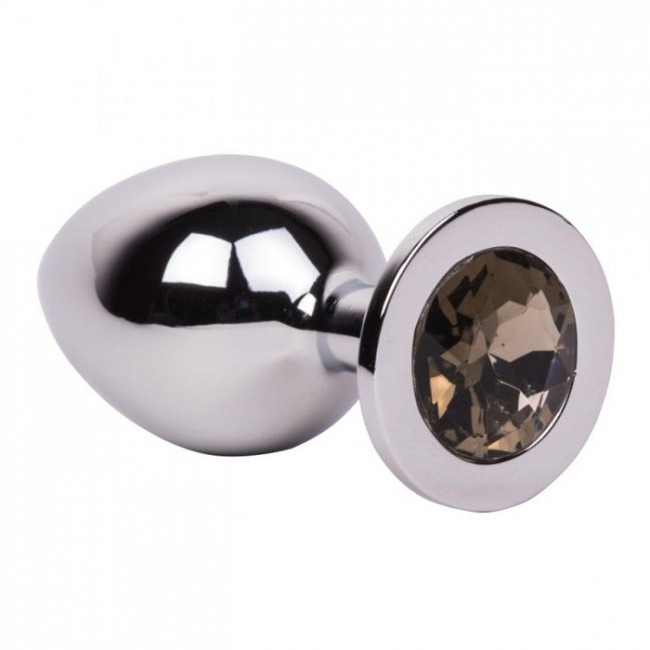 Большой стальной плаг с серым кристаллом Silver Rain - 9,5 см. Большой стальной плаг с серым кристаллом Silver Rain - 9,5 см.