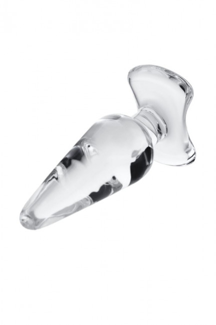 Прозрачная стеклянная анальная пробка - 11,5 см. Прозрачная стеклянная анальная пробка - 11,5 см.