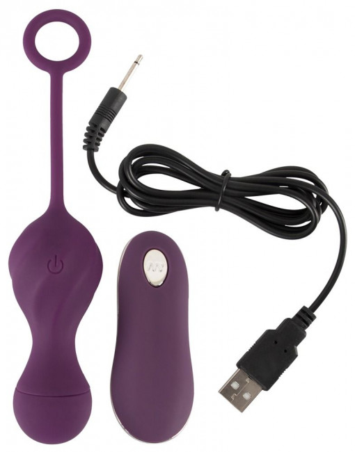 Фиолетовые вагинальные виброшарики Remote Controlled Love Balls Фиолетовые вагинальные виброшарики Remote Controlled Love Balls