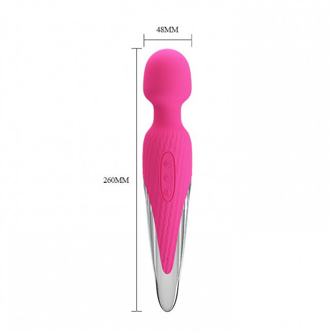 Розовый вибратор-жезл с функцией нагрева Antony Розовый вибратор-жезл с функцией нагрева Antony