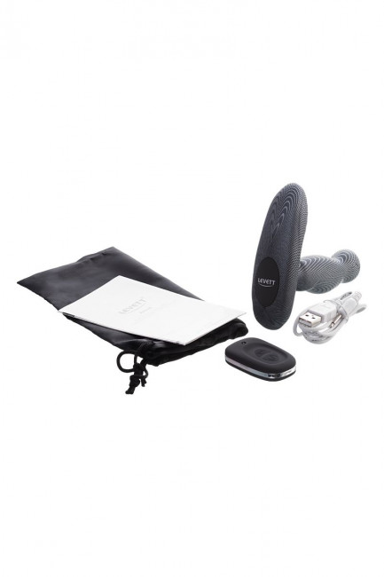 Черный вибростимулятор простаты Ancus с пультом ДУ Черный вибростимулятор простаты Ancus с пультом ДУ