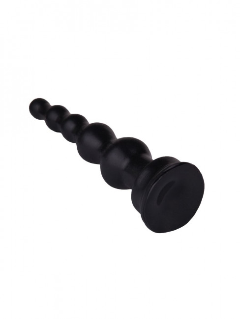 Чёрный анальный стимулятор-ёлочка - 14,5 см. Чёрный анальный стимулятор-ёлочка - 14,5 см.