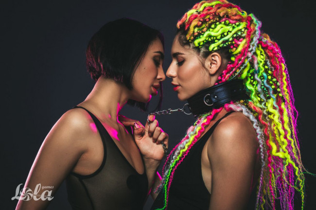 Черный ошейник Fetish с поводком Черный ошейник Fetish с поводком