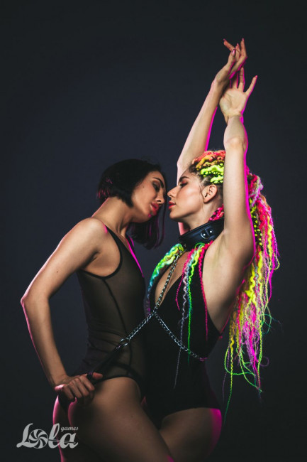 Черный ошейник Fetish с поводком Черный ошейник Fetish с поводком