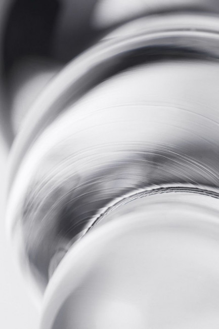 Прозрачная анальная втулка-ёлочка из стекла - 10,5 см. Прозрачная анальная втулка-ёлочка из стекла - 10,5 см.