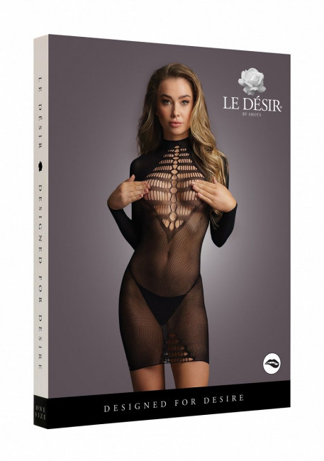 Платье с длинными рукавами Long Sleeve Fishnet Dress Платье с длинными рукавами Long Sleeve Fishnet Dress
