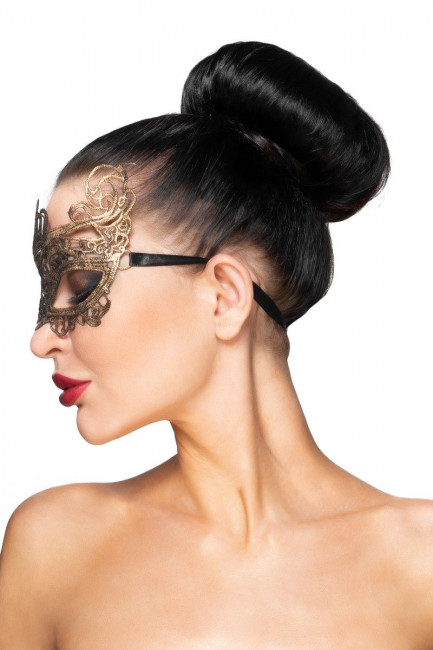 Золотистая карнавальная маска "Эниф" Золотистая карнавальная маска "Эниф"