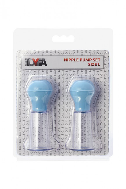 Набор для стимуляции сосков Nipple Pump Set - Size L Набор для стимуляции сосков Nipple Pump Set - Size L