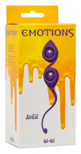 Фиолетовые вагинальные шарики Emotions Gi-Gi Фиолетовые вагинальные шарики Emotions Gi-Gi