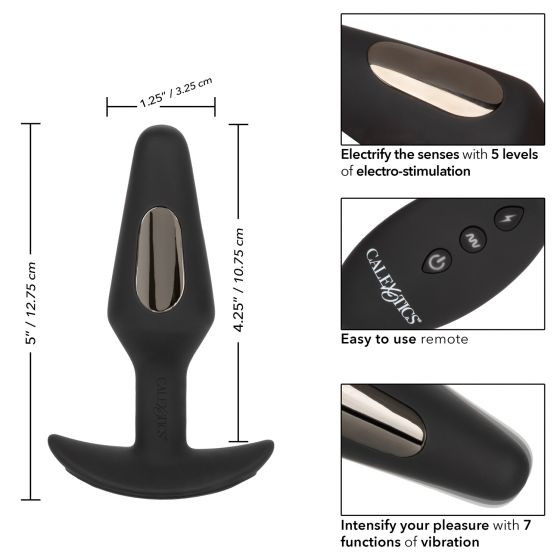 Черная анальная пробка с электростимуляцией Volt Electro-Fury - 12,75 см. Черная анальная пробка с электростимуляцией Volt Electro-Fury - 12,75 см.