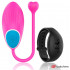 Розовое виброяйцо с черным пультом-часами Wearwatch Egg Wireless Watchme