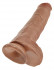 Фалоимитатор-мулат на присоске 11" Cock with Balls - 28 см.
