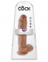 Фалоимитатор-мулат на присоске 11" Cock with Balls - 28 см.