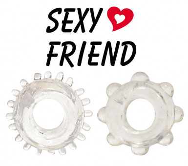 Набор из 2 эрекционных прозрачных колец